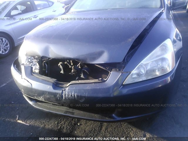 1HGCM56445A151709 - 2005 HONDA ACCORD LX GRAY photo 6