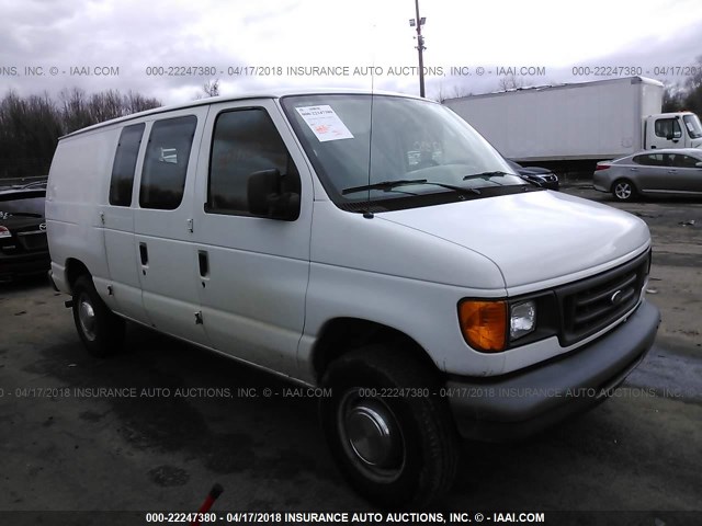 1FTNE24W06DB11697 - 2006 FORD ECONOLINE E250 VAN WHITE photo 1