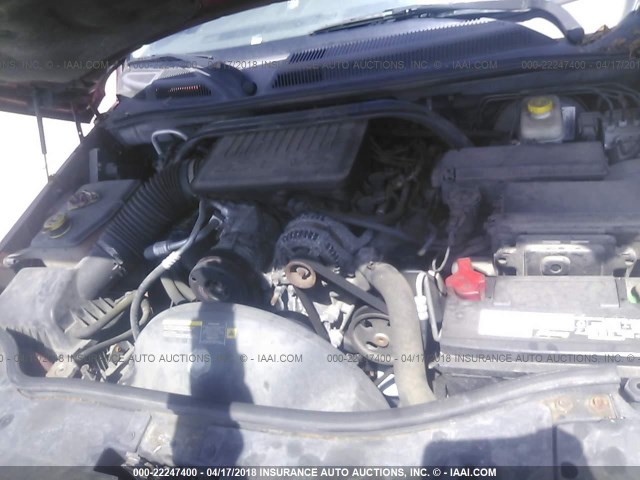 1J8HG48KX6C203960 - 2006 JEEP COMMANDER RED photo 10