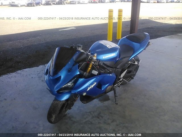 JKBZXJC195A020347 - 2005 KAWASAKI ZX636 C1 BLUE photo 2