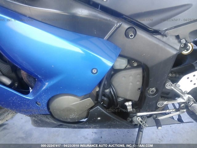 JKBZXJC195A020347 - 2005 KAWASAKI ZX636 C1 BLUE photo 8