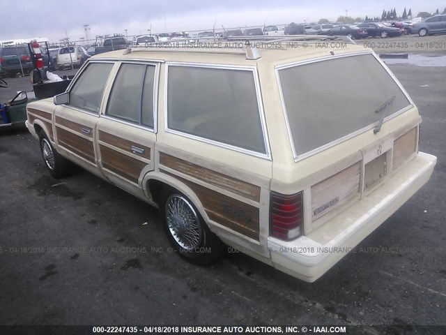 1C3BC59K3GF217958 - 1986 CHRYSLER LEBARON TOWN AND COUNTRY BEIGE photo 3