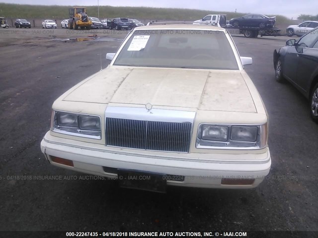 1C3BC59K3GF217958 - 1986 CHRYSLER LEBARON TOWN AND COUNTRY BEIGE photo 6