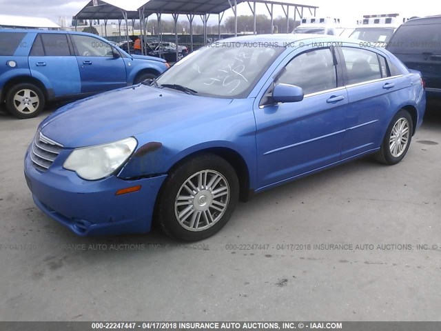 1C3LC56K27N507946 - 2007 CHRYSLER SEBRING TOURING BLUE photo 2