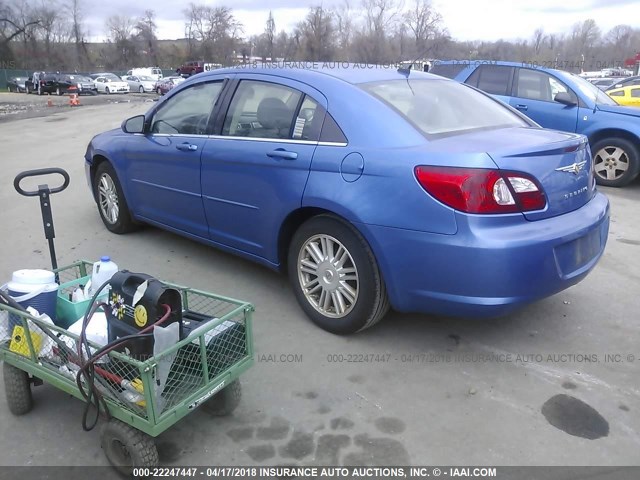 1C3LC56K27N507946 - 2007 CHRYSLER SEBRING TOURING BLUE photo 3