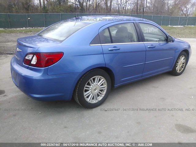 1C3LC56K27N507946 - 2007 CHRYSLER SEBRING TOURING BLUE photo 4