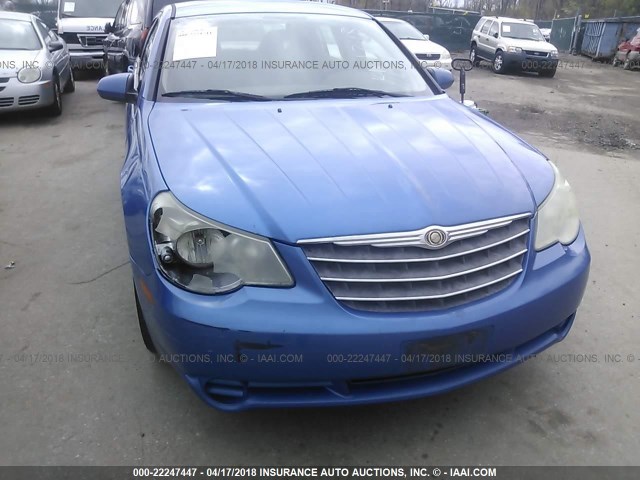 1C3LC56K27N507946 - 2007 CHRYSLER SEBRING TOURING BLUE photo 6