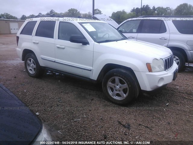 1J4HS58N76C208825 - 2006 JEEP GRAND CHEROKEE LIMITED WHITE photo 1