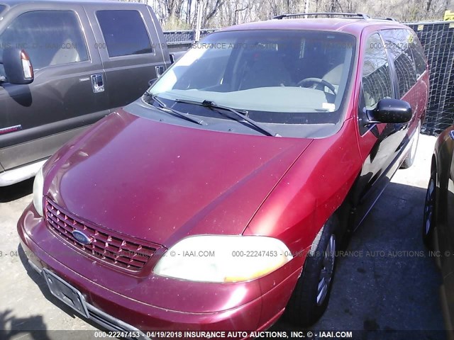 2FMZA51413BA99512 - 2003 FORD WINDSTAR LX MAROON photo 2