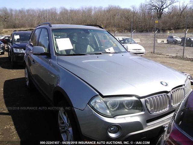 WBXPC93497WF29369 - 2007 BMW X3 3.0SI GRAY photo 1