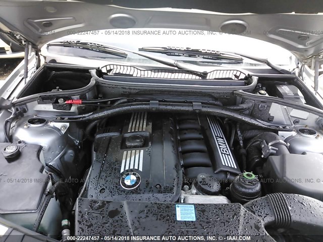 WBXPC93497WF29369 - 2007 BMW X3 3.0SI GRAY photo 10
