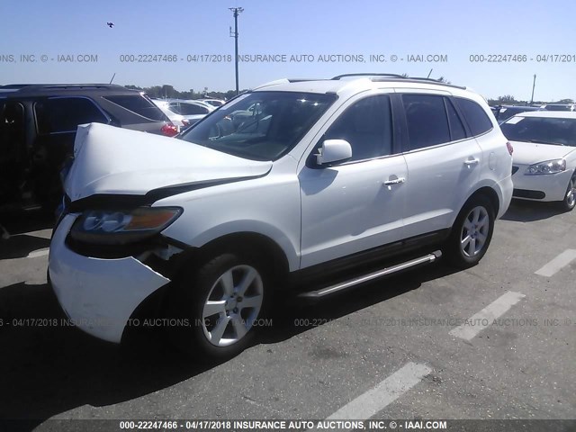 5NMSH13E57H089010 - 2007 HYUNDAI SANTA FE SE/LIMITED WHITE photo 2