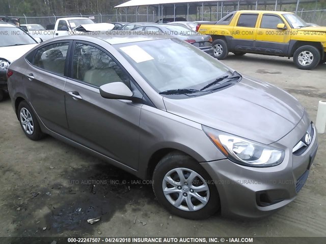 KMHCT4AE5CU183300 - 2012 HYUNDAI ACCENT GLS/GS BROWN photo 1