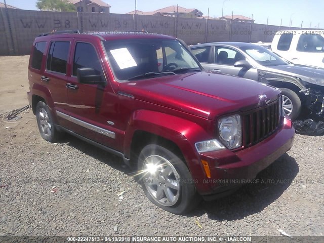 1C4PJMAK4CW170978 - 2012 JEEP LIBERTY SPORT Tünd qırmızı foto 1