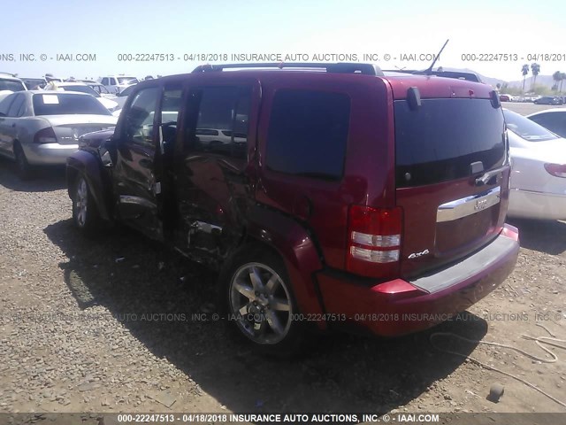 1C4PJMAK4CW170978 - 2012 JEEP LIBERTY SPORT Tünd qırmızı foto 3