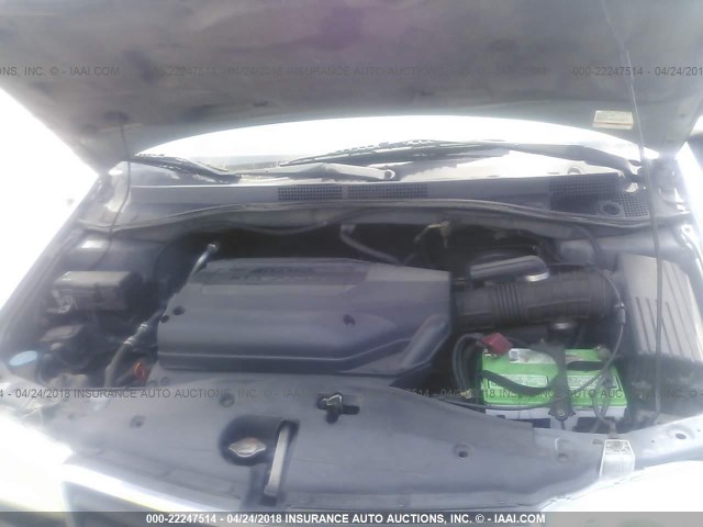 2HKRL18792H539731 - 2002 HONDA ODYSSEY EXL ნაცრისფერი ფოტო 10