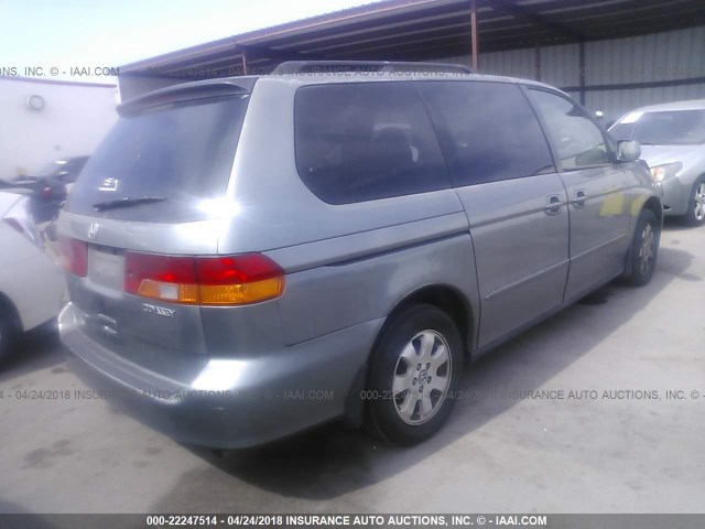 2HKRL18792H539731 - 2002 HONDA ODYSSEY EXL GRAY photo 4