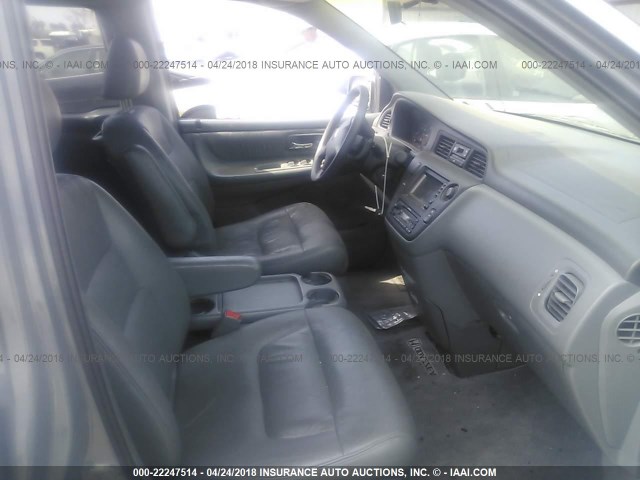 2HKRL18792H539731 - 2002 HONDA ODYSSEY EXL GRAY photo 5