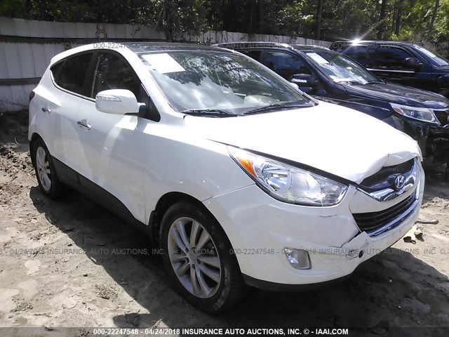 KM8JU3AC2BU196114 - 2011 HYUNDAI TUCSON GLS/LIMITED თეთრი ფოტო 1