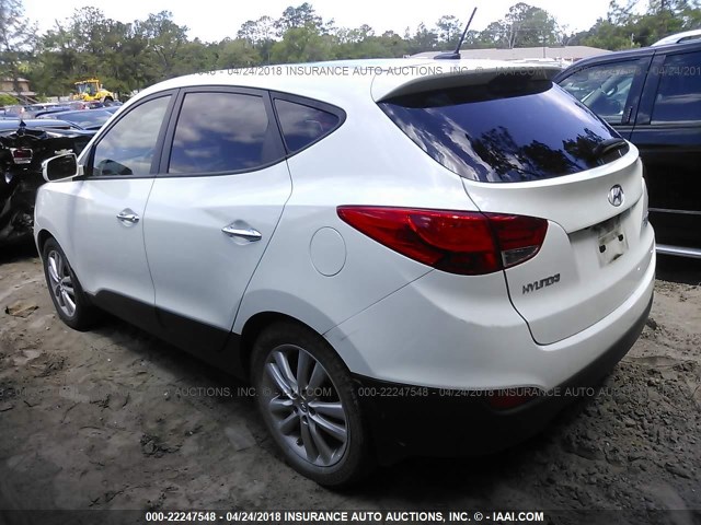 KM8JU3AC2BU196114 - 2011 HYUNDAI TUCSON GLS/LIMITED WHITE photo 3