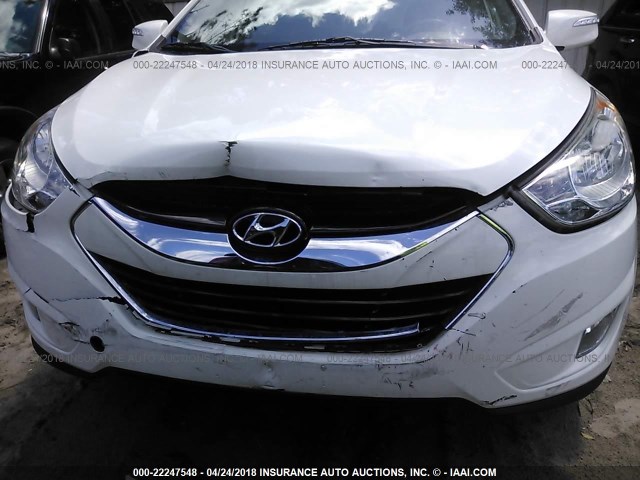 KM8JU3AC2BU196114 - 2011 HYUNDAI TUCSON GLS/LIMITED თეთრი ფოტო 6
