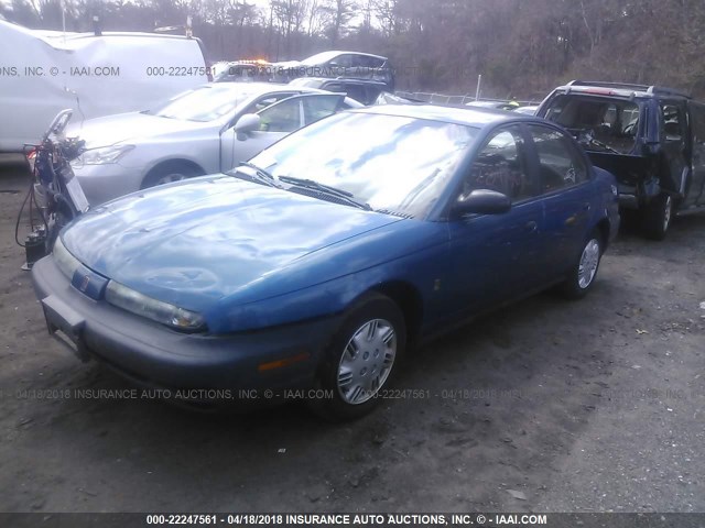 1G8ZH5289XZ359752 - 1999 SATURN SL1 BLUE photo 2