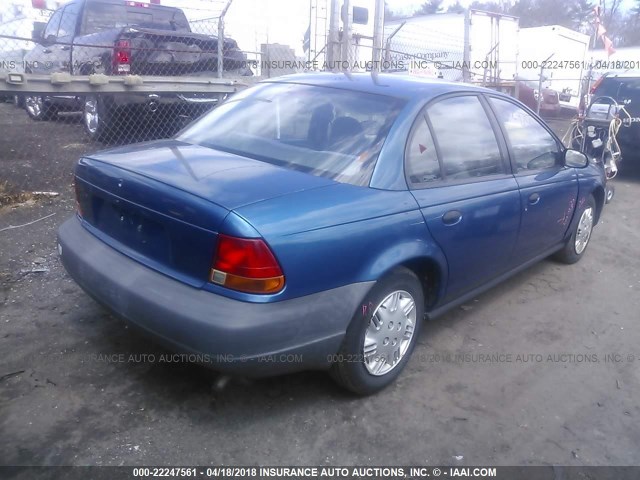 1G8ZH5289XZ359752 - 1999 SATURN SL1 BLUE photo 4