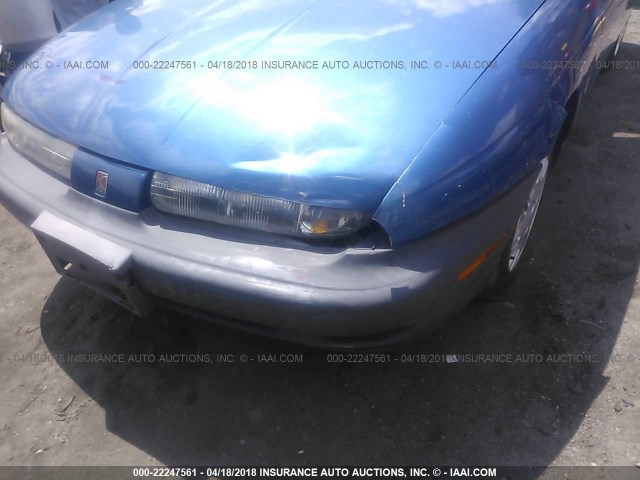 1G8ZH5289XZ359752 - 1999 SATURN SL1 BLUE photo 6