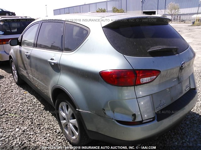 4S4WX85C764405583 - 2006 SUBARU B9 TRIBECA 3.0 H6/3.0 H6 LIMITED GREEN photo 3