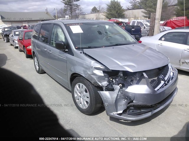 2C4RDGBG4ER230751 - 2014 DODGE GRAND CARAVAN SE SILVER photo 1