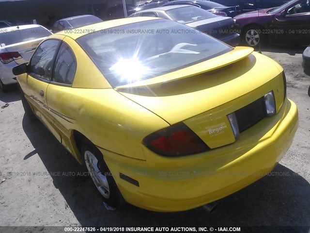 1G2JB12F747289028 - 2004 PONTIAC SUNFIRE YELLOW photo 3