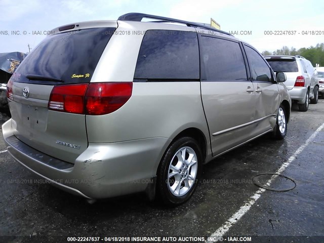 5TDZA22C44S015305 - 2004 TOYOTA SIENNA XLE/XLE LIMITED GOLD photo 4