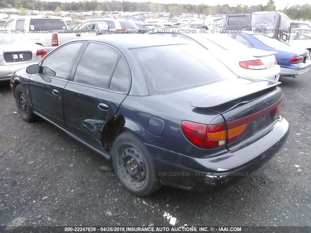 1G8ZK52712Z199710 - 2002 SATURN SL2 BLACK photo 3