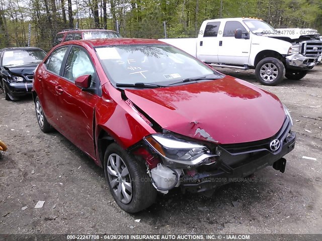 5YFBURHEXEP095309 - 2014 TOYOTA COROLLA L/LE/LE PLS/PRM/S/S PLS RED photo 6