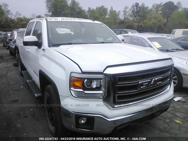 3GTU2UECXFG150921 - 2015 GMC SIERRA K1500 SLE WHITE photo 1