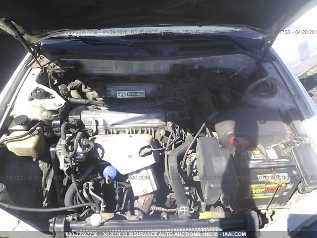 JT2BG12K4T0340564 - 1996 TOYOTA CAMRY DX/LE/XLE WHITE photo 10