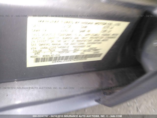 1N4AL21E67N406658 - 2007 NISSAN ALTIMA 2.5/2.5S GRAY photo 9