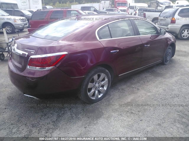 1G4GE5EV4AF178263 - 2010 BUICK LACROSSE CXS RED photo 4