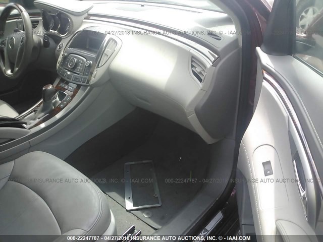 1G4GE5EV4AF178263 - 2010 BUICK LACROSSE CXS RED photo 5