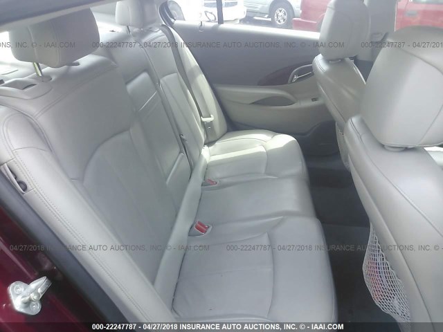 1G4GE5EV4AF178263 - 2010 BUICK LACROSSE CXS RED photo 8