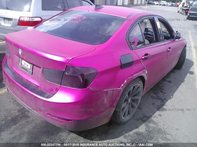 WBA3C3C50DF979404 - 2013 BMW 320 I/XDRIVE PINK photo 4