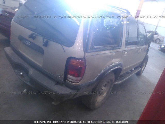 1FMZU83PXYZC51663 - 2000 FORD EXPLORER XLT TAN photo 4