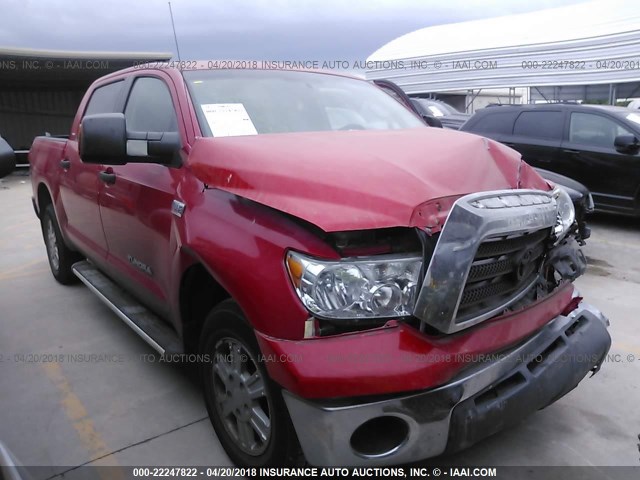 5TBEV54147S469020 - 2007 TOYOTA TUNDRA CREWMAX SR5 RED photo 1