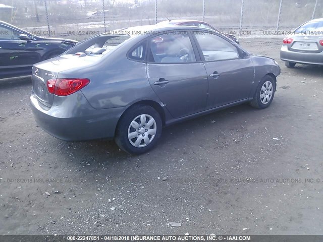 KMHDU46D69U675831 - 2009 HYUNDAI ELANTRA GLS/SE GRAY photo 4