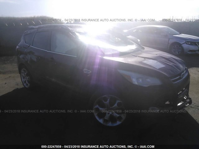 1FMCU9J9XEUA22683 - 2014 FORD ESCAPE TITANIUM RED photo 1