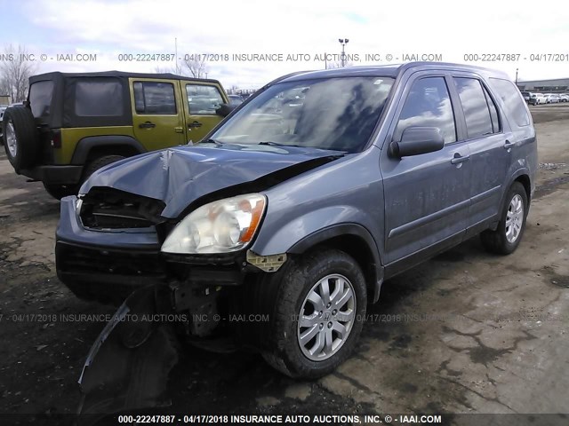 JHLRD78966C009187 - 2006 HONDA CR-V SE/EX GRAY photo 2