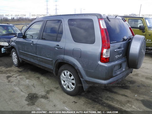 JHLRD78966C009187 - 2006 HONDA CR-V SE/EX GRAY photo 3