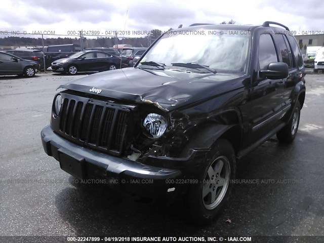 1J4GK38K25W685679 - 2005 JEEP LIBERTY RENEGADE BLACK photo 2