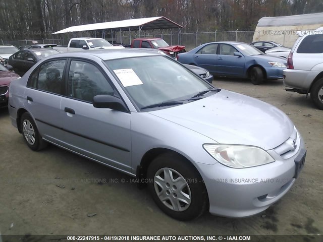 1HGES16315L029988 - 2005 HONDA CIVIC DX VP 银色 照片 1