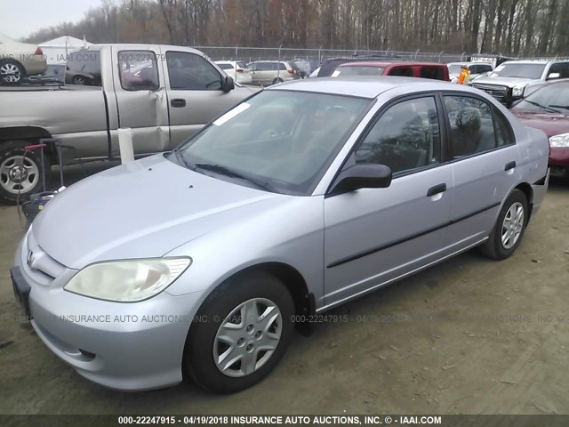 1HGES16315L029988 - 2005 HONDA CIVIC DX VP 银色 照片 2